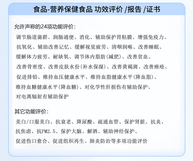 功效检测报告-证书 /循证功效 /美萃维健功效检测平台